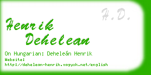 henrik dehelean business card